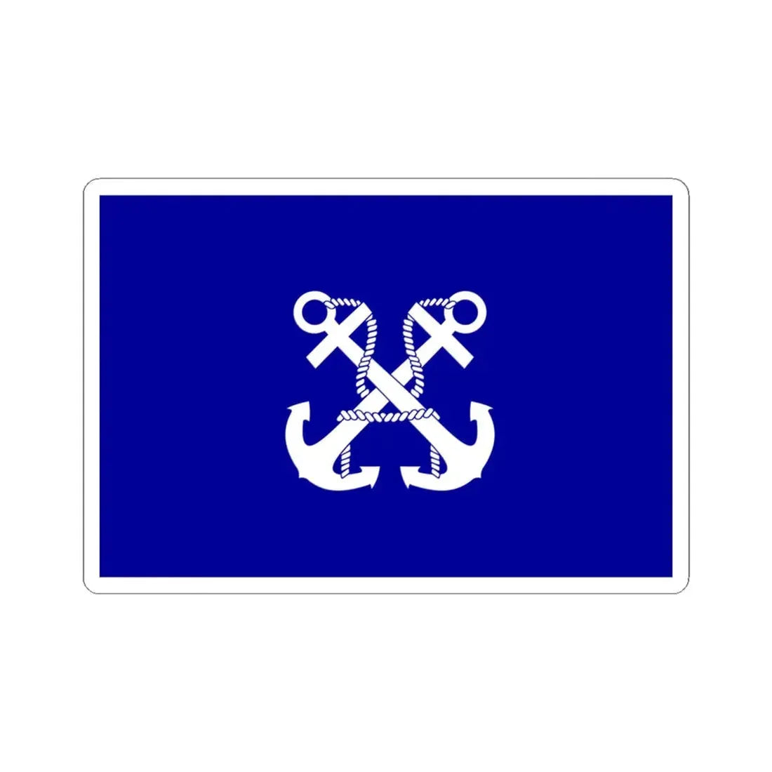 ROCN Commander-in-Chiefs Flag 1929 (China) STICKER Vinyl Kiss-Cut Decal 4 Inch White - The Sticker Space