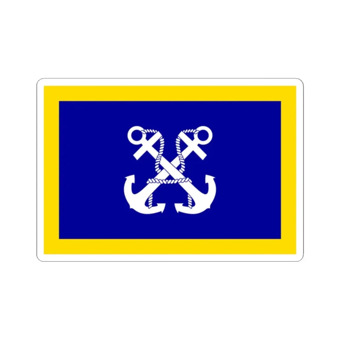 ROCN Commander-in-Chiefs Flag 1958 (China) STICKER Vinyl Kiss-Cut Decal 2 Inch White - The Sticker Space