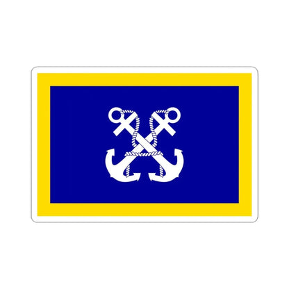 ROCN Commander-in-Chiefs Flag 1958 (China) STICKER Vinyl Kiss-Cut Decal 3 Inch White - The Sticker Space