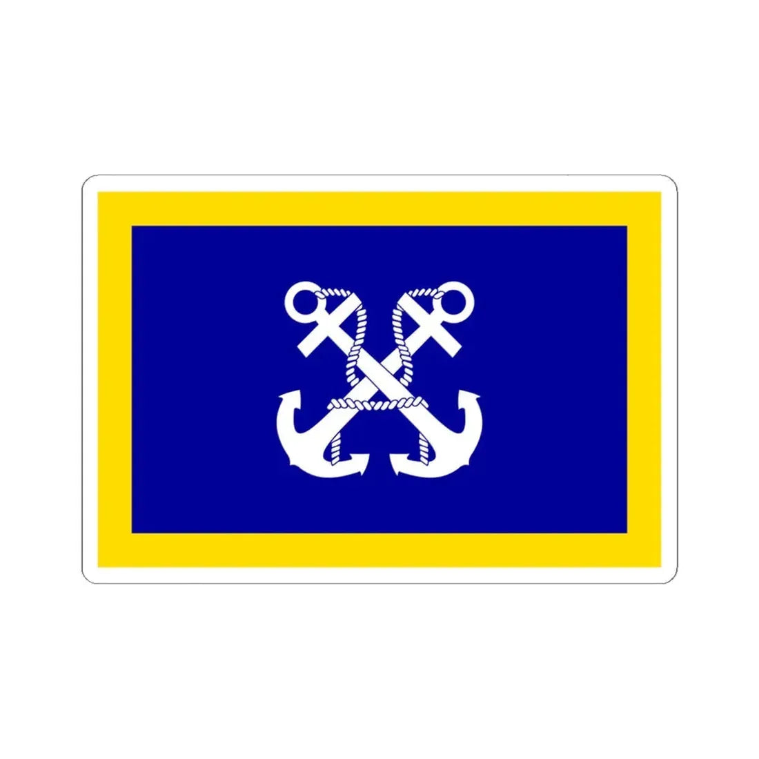 ROCN Commander-in-Chiefs Flag 1958 (China) STICKER Vinyl Kiss-Cut Decal 6 Inch White - The Sticker Space