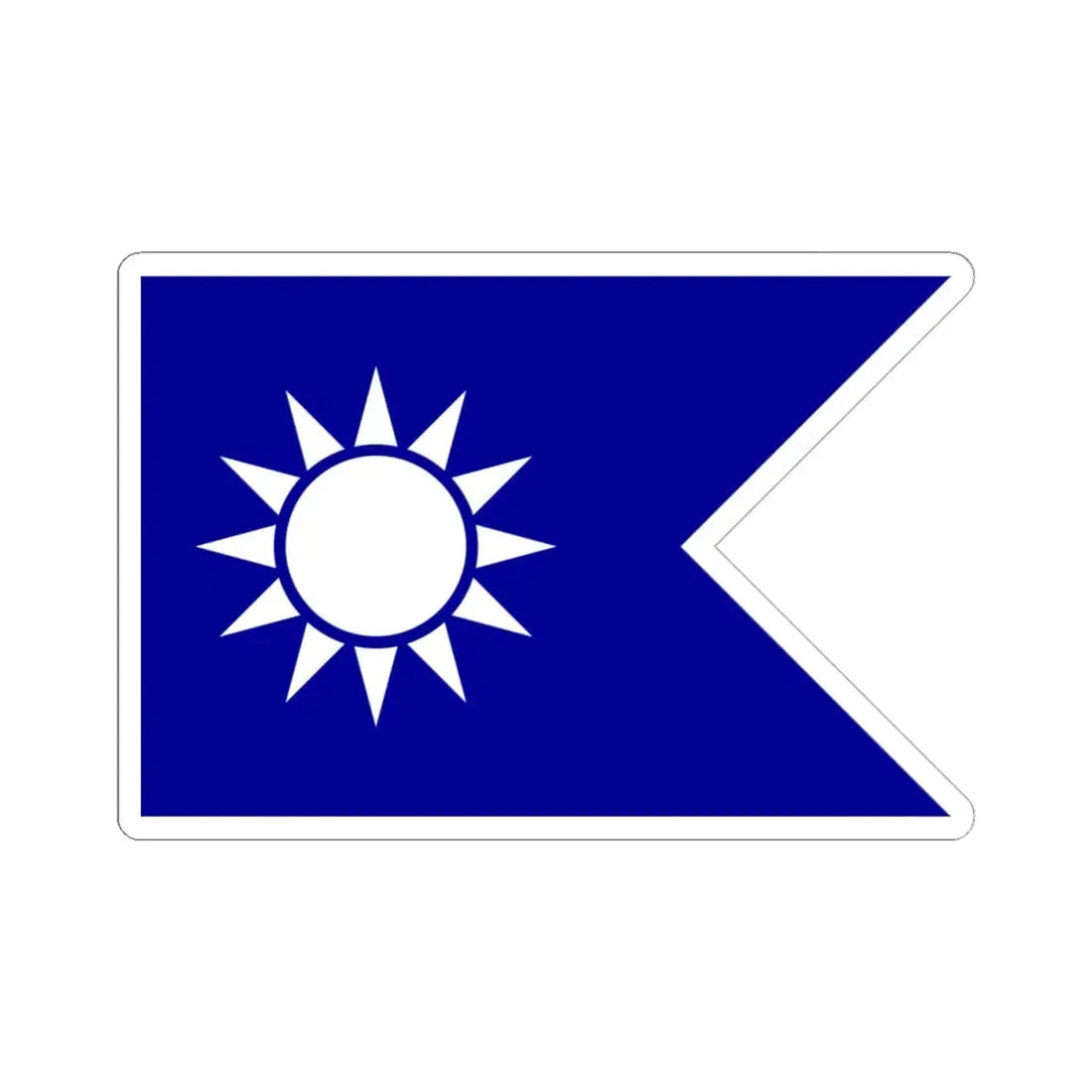 ROCN Commodores Flag 1912 (China) STICKER Vinyl Kiss-Cut Decal 4 Inch White - The Sticker Space