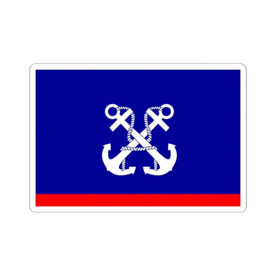 ROCN Deputy Commander-in-Chiefs Flag 1929 (China) STICKER Vinyl Kiss-Cut Decal 2 Inch White - The Sticker Space