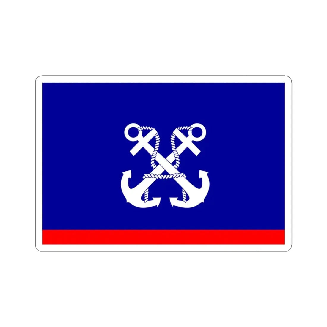 ROCN Deputy Commander-in-Chiefs Flag 1929 (China) STICKER Vinyl Kiss-Cut Decal 4 Inch White - The Sticker Space