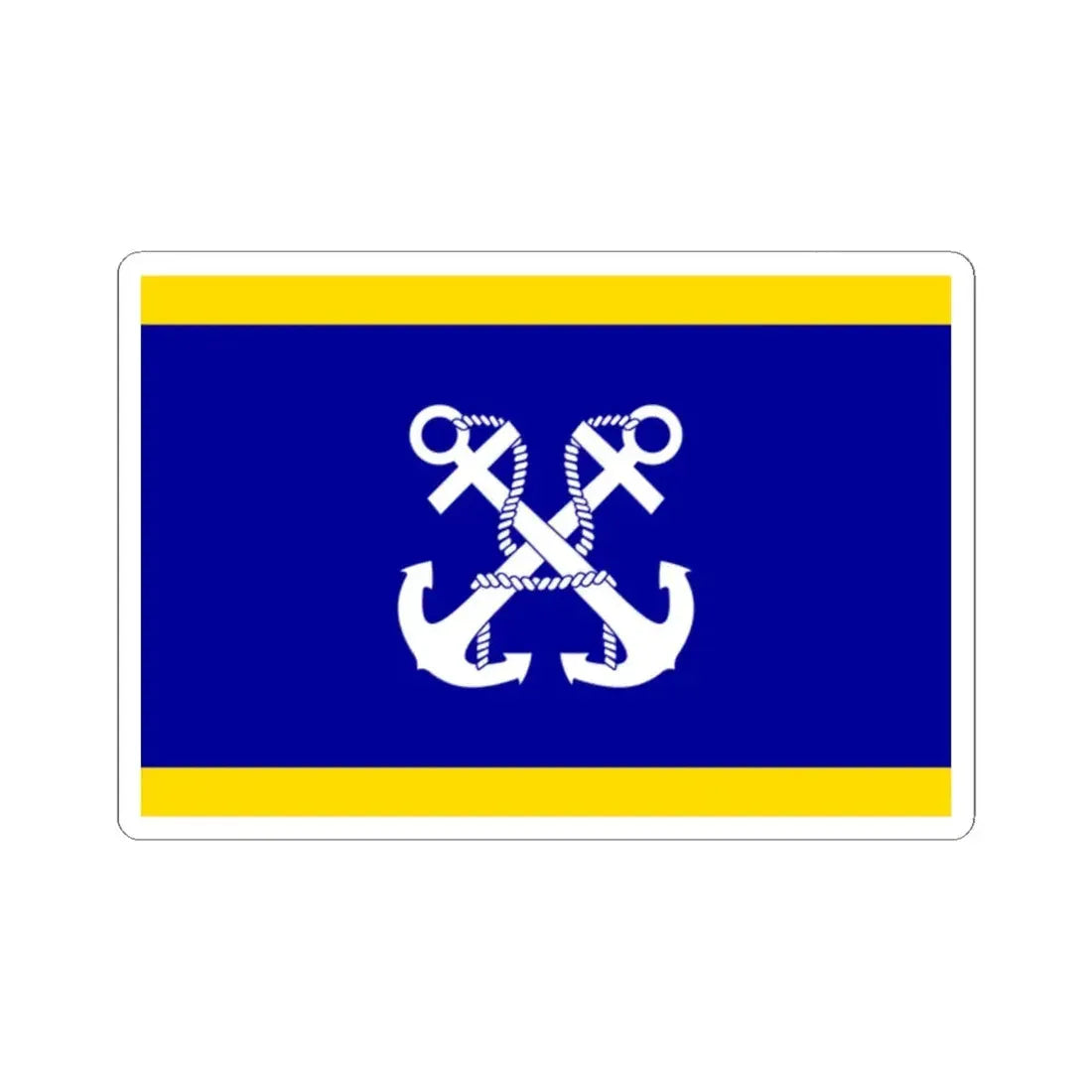 ROCN Deputy Commander-in-Chiefs Flag 1958 (China) STICKER Vinyl Kiss-Cut Decal 2 Inch White - The Sticker Space