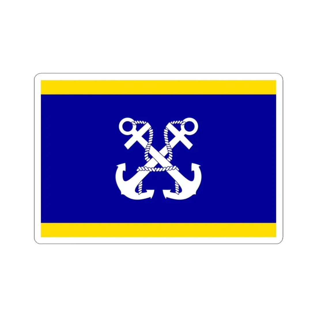 ROCN Deputy Commander-in-Chiefs Flag 1958 (China) STICKER Vinyl Kiss-Cut Decal 3 Inch White - The Sticker Space