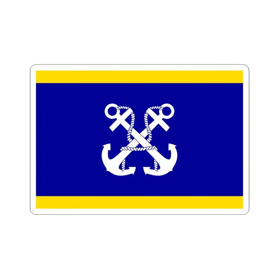 ROCN Deputy Commander-in-Chiefs Flag 1958 (China) STICKER Vinyl Kiss-Cut Decal 4 Inch White - The Sticker Space