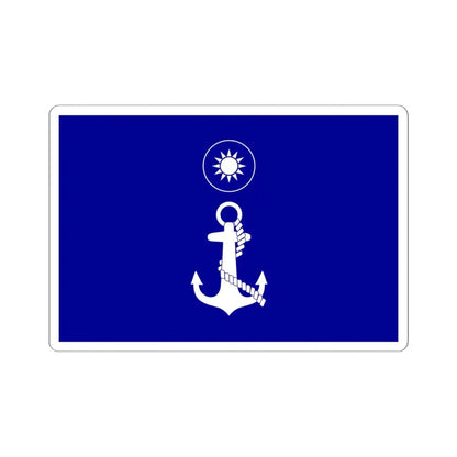 ROCN Fleet Commanders Flag 1962 (China) STICKER Vinyl Kiss-Cut Decal 6 Inch White - The Sticker Space