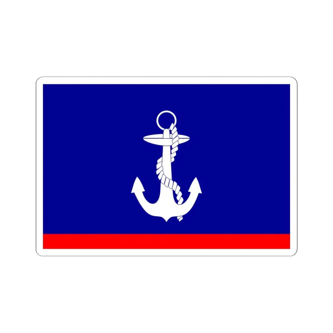 ROCN Fleet Deputy Commanders Flag 1960 (China) STICKER Vinyl Kiss-Cut Decal 6 Inch White - The Sticker Space