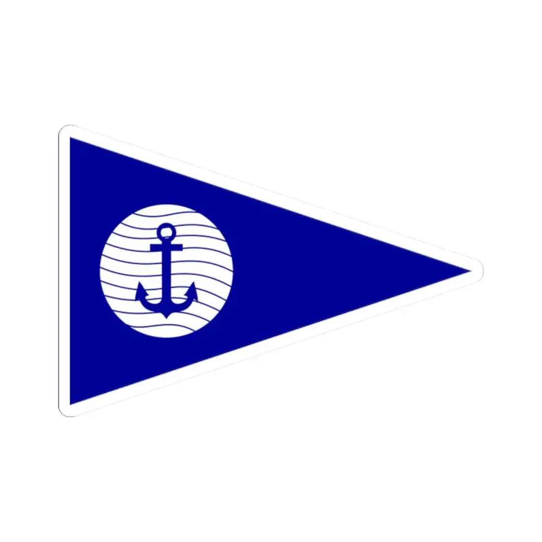 ROCN Navigating Battle Ship Pennant 1950 (China) STICKER Vinyl Kiss-Cut Decal 2 Inch White - The Sticker Space