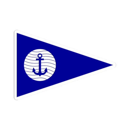 ROCN Navigating Battle Ship Pennant 1950 (China) STICKER Vinyl Kiss-Cut Decal 2 Inch White - The Sticker Space