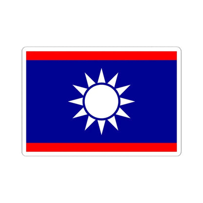 ROCN Rear Admirals Flag (China) STICKER Vinyl Kiss-Cut Decal 6 Inch White - The Sticker Space