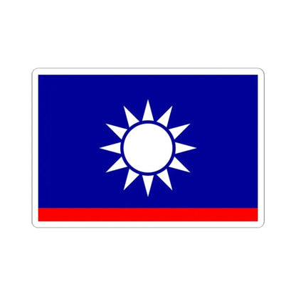 ROCN Vice Admirals Flag 1929 (China) STICKER Vinyl Kiss-Cut Decal 2 Inch White - The Sticker Space