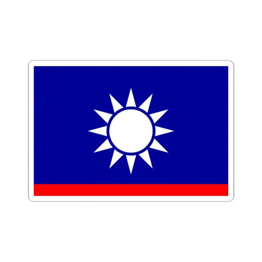 ROCN Vice Admirals Flag 1929 (China) STICKER Vinyl Kiss-Cut Decal 2 Inch White - The Sticker Space