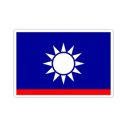 ROCN Vice Admirals Flag 1929 (China) STICKER Vinyl Kiss-Cut Decal 3 Inch White - The Sticker Space