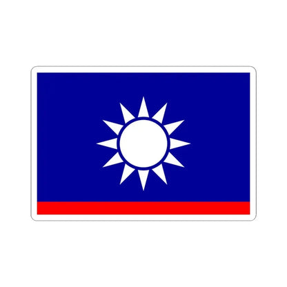 ROCN Vice Admirals Flag 1929 (China) STICKER Vinyl Kiss-Cut Decal 4 Inch White - The Sticker Space