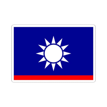 ROCN Vice Admirals Flag (China) STICKER Vinyl Kiss-Cut Decal 2 Inch White - The Sticker Space