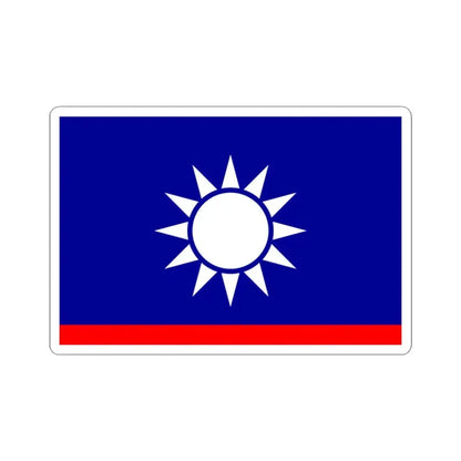 ROCN Vice Admirals Flag (China) STICKER Vinyl Kiss-Cut Decal 3 Inch White - The Sticker Space