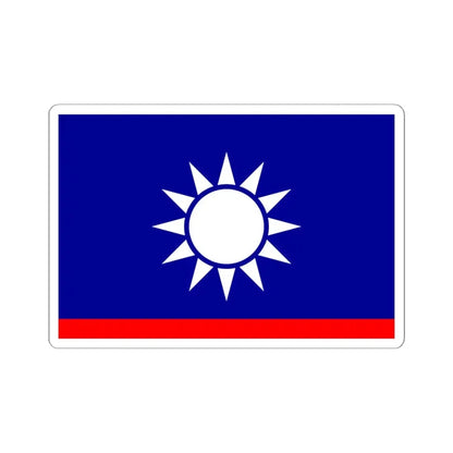 ROCN Vice Admirals Flag (China) STICKER Vinyl Kiss-Cut Decal 6 Inch White - The Sticker Space