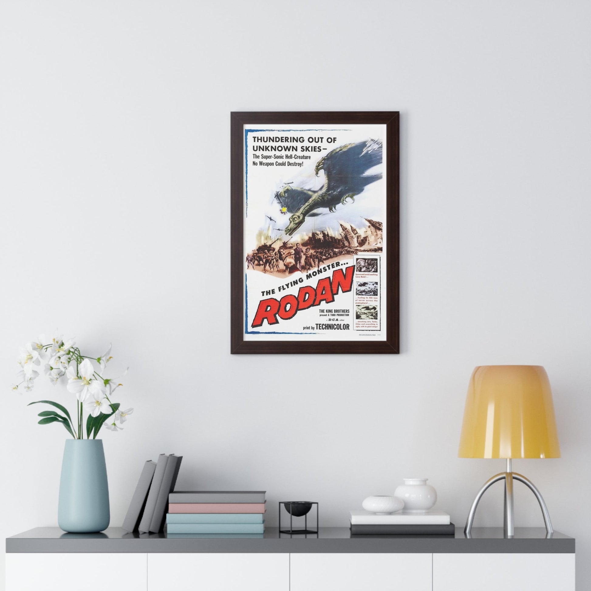 RODAN 1956 - Framed Movie Poster-The Sticker Space