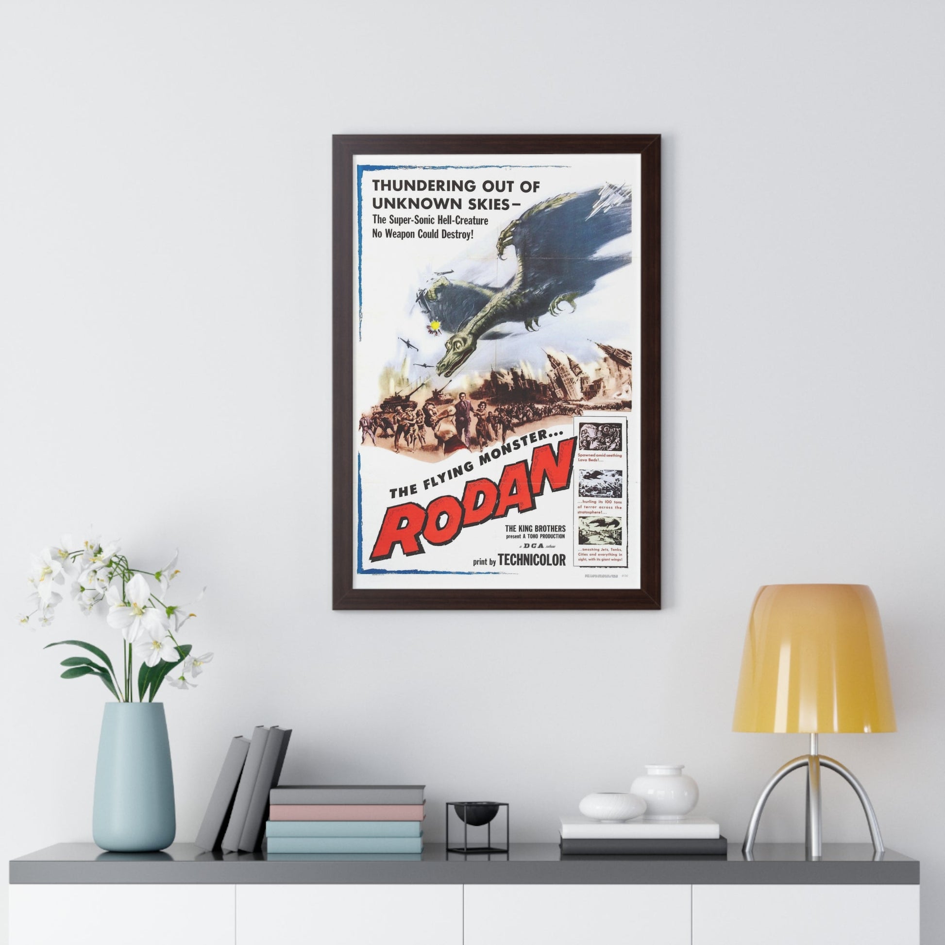 RODAN 1956 - Framed Movie Poster-The Sticker Space