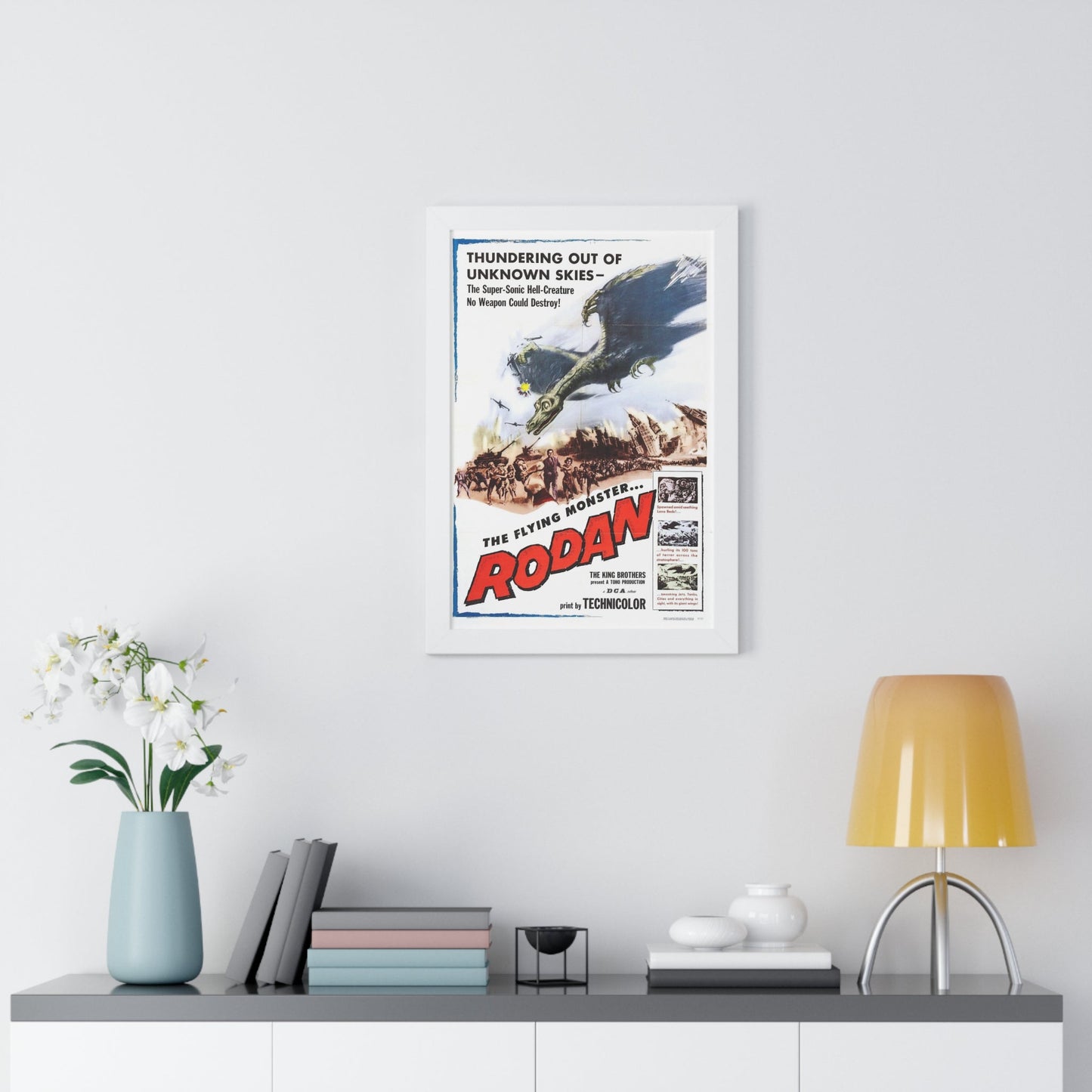 RODAN 1956 - Framed Movie Poster-The Sticker Space