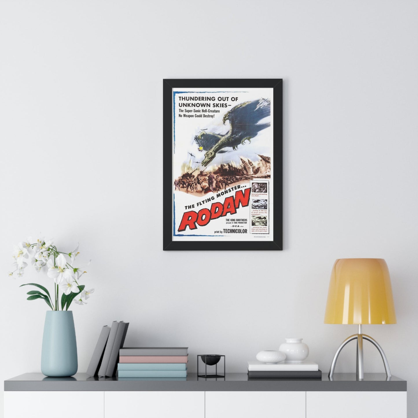 RODAN 1956 - Framed Movie Poster-The Sticker Space