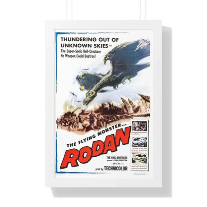 RODAN 1956 - Framed Movie Poster - The Sticker Space