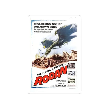 RODAN 1956 Movie Poster STICKER Vinyl Die-Cut Decal 4 Inch - The Sticker Space