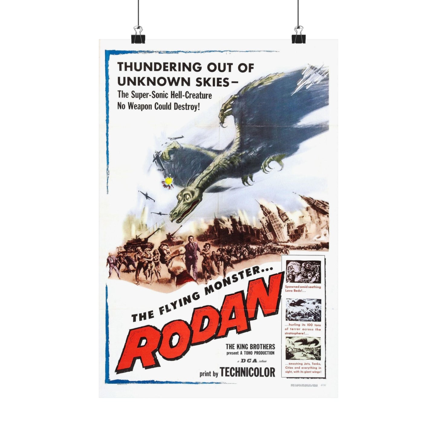 RODAN 1956 - Paper Movie Poster-12″ x 18″-The Sticker Space