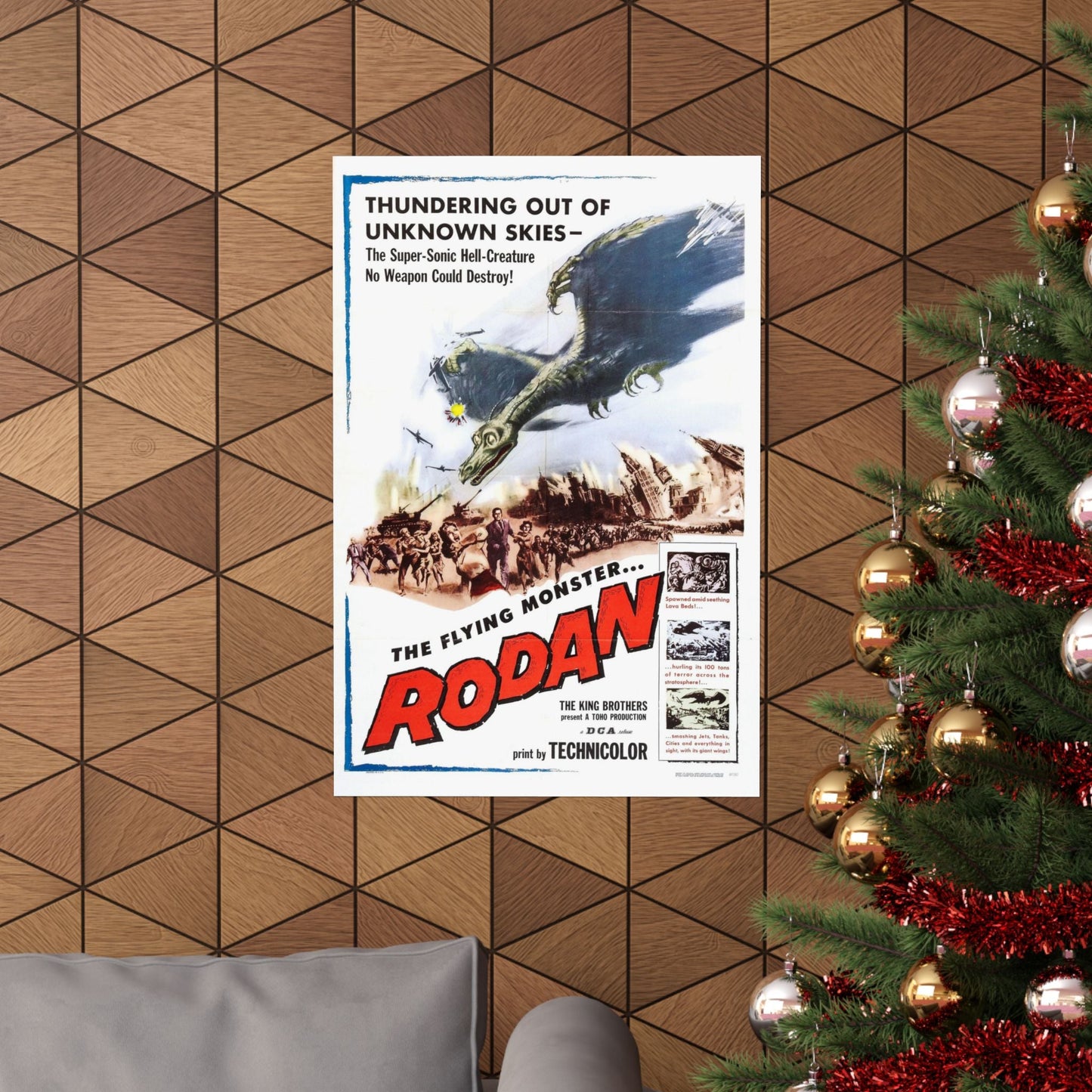 RODAN 1956 - Paper Movie Poster-The Sticker Space