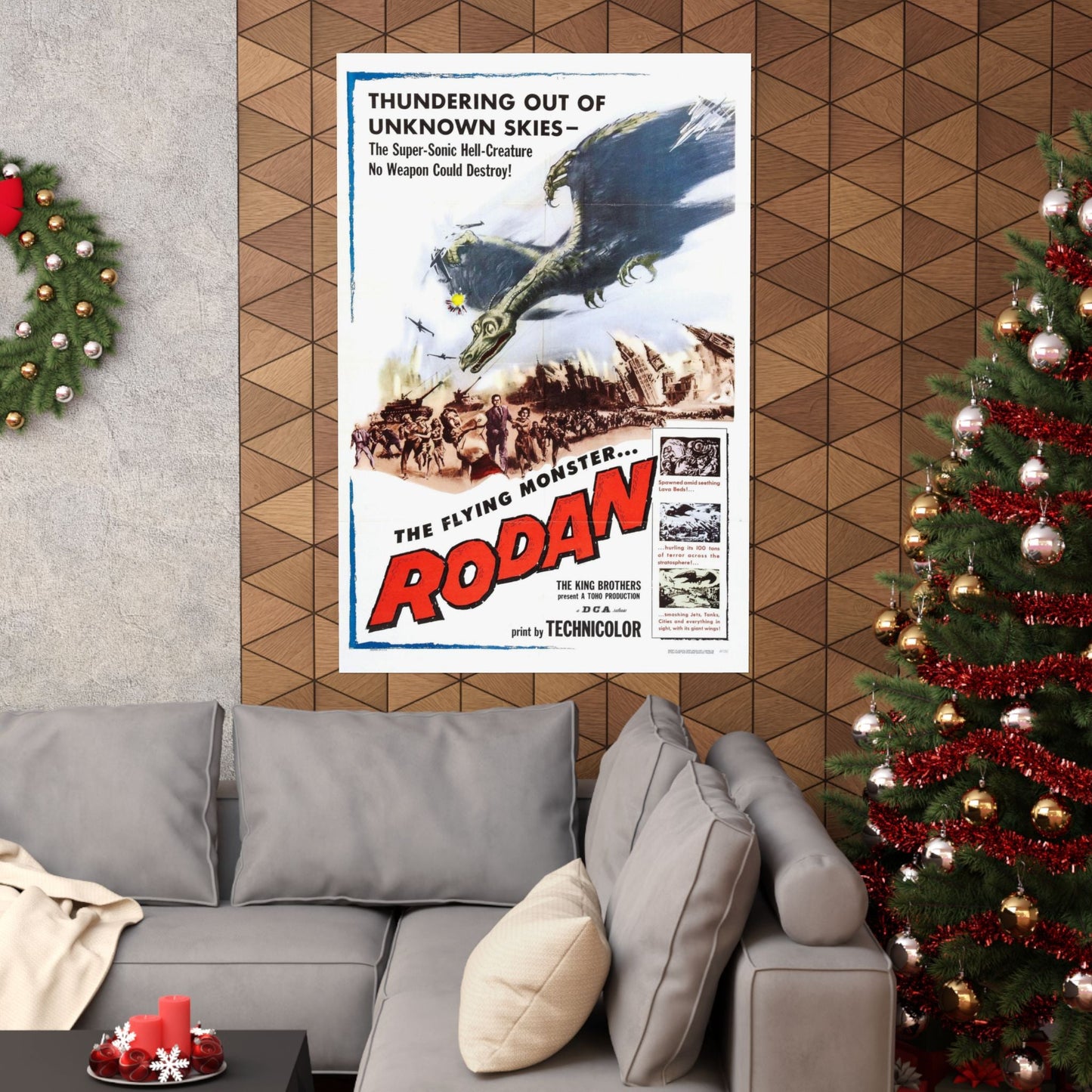 RODAN 1956 - Paper Movie Poster-The Sticker Space