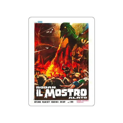 RODAN (ITALIAN) 1956 Movie Poster STICKER Vinyl Die-Cut Decal 3 Inch - The Sticker Space