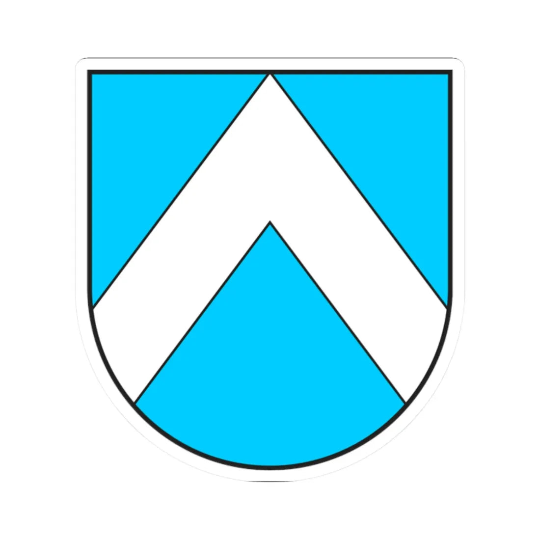 Rodengo-Stemma (Italy) (Coat of Arms) STICKER Vinyl Kiss-Cut Decal 2 Inch White - The Sticker Space