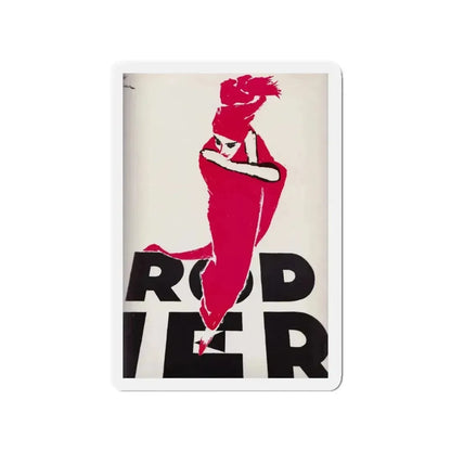 Rodier, 1961 (Magazine Illustration) Refrigerator Magnet 3 Inch Die-Cut - The Sticker Space