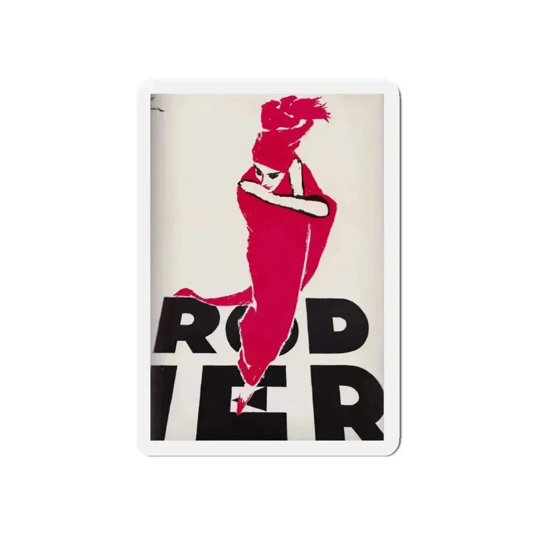 Rodier, 1961 (Magazine Illustration) Refrigerator Magnet 5 Inch Die-Cut - The Sticker Space