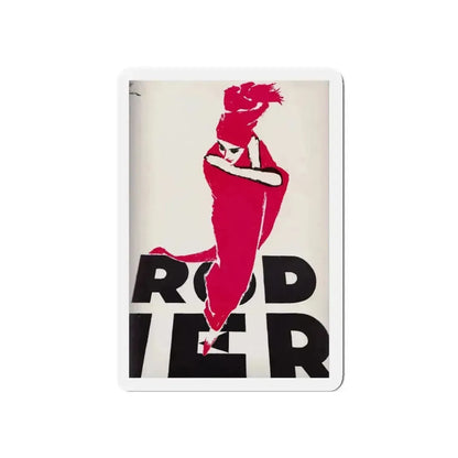 Rodier, 1961 (Magazine Illustration) Refrigerator Magnet 5 Inch Die-Cut - The Sticker Space