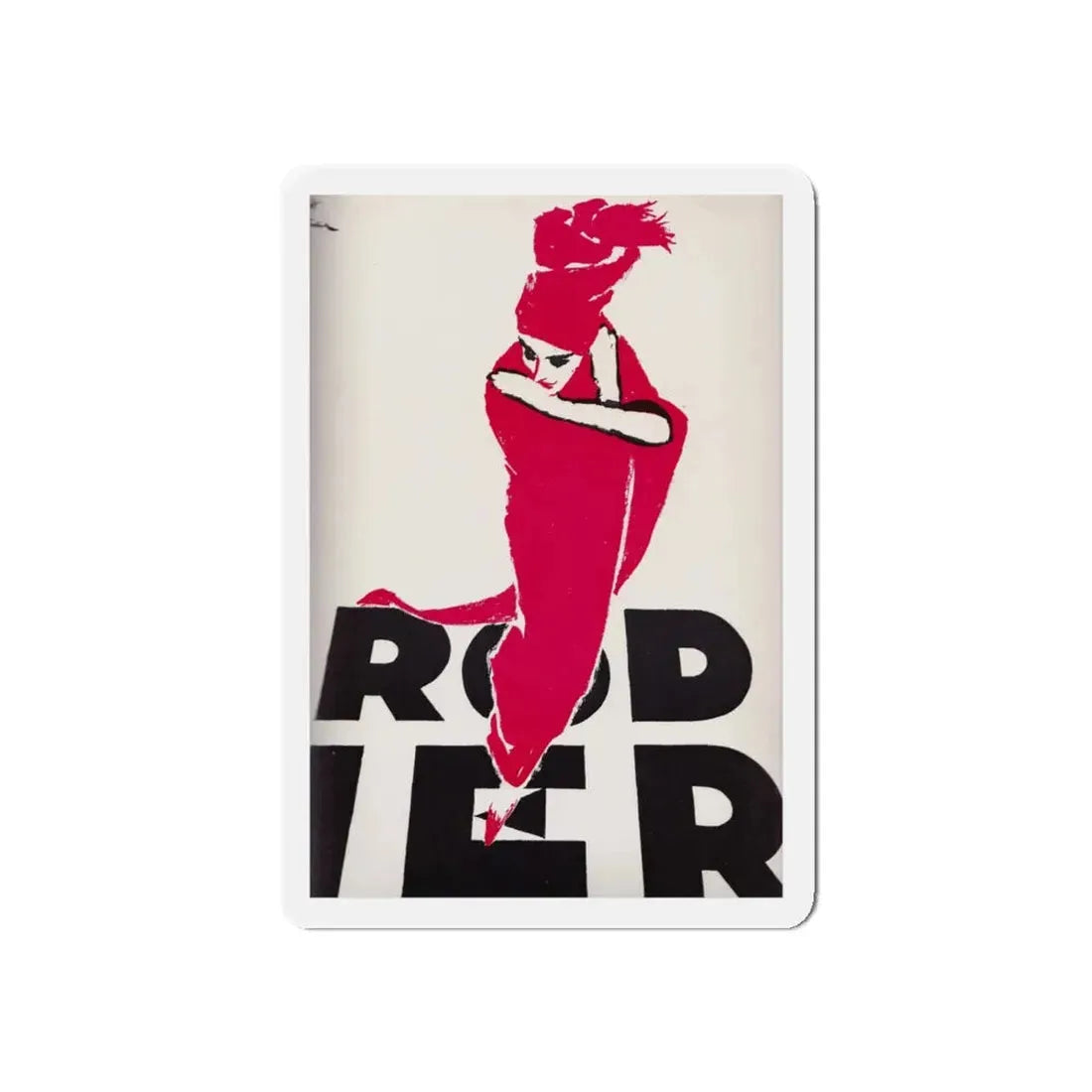 Rodier, 1961 (Magazine Illustration) Refrigerator Magnet - The Sticker Space