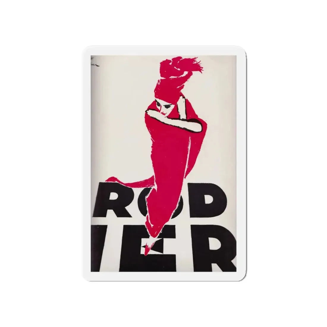 Rodier, 1961 (Magazine Illustration) Refrigerator Magnet - The Sticker Space