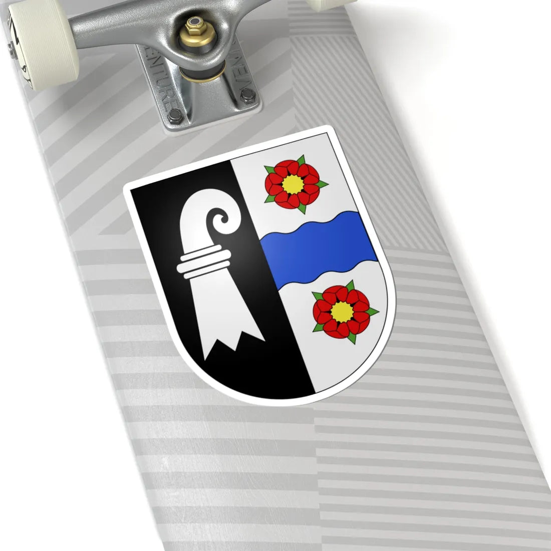 Roeschenz-coat of arms (Switzerland) (Coat of Arms) STICKER Vinyl Kiss-Cut Decal - The Sticker Space