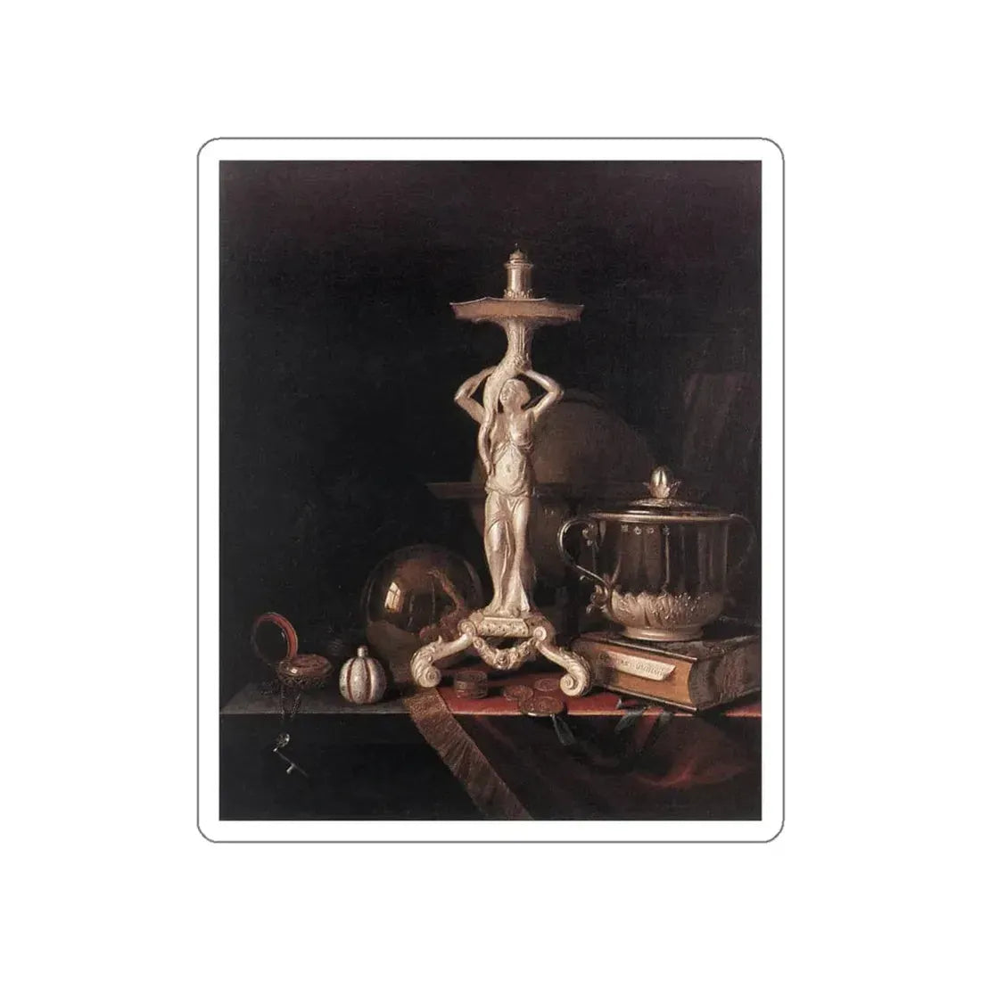 ROESTRAETEN, Pieter Gerritsz. van - Vanitas (Artwork) STICKER Vinyl Die-Cut Decal - The Sticker Space