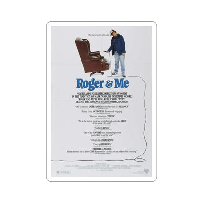 Roger & Me 1989 Movie Poster STICKER Vinyl Die-Cut Decal - The Sticker Space