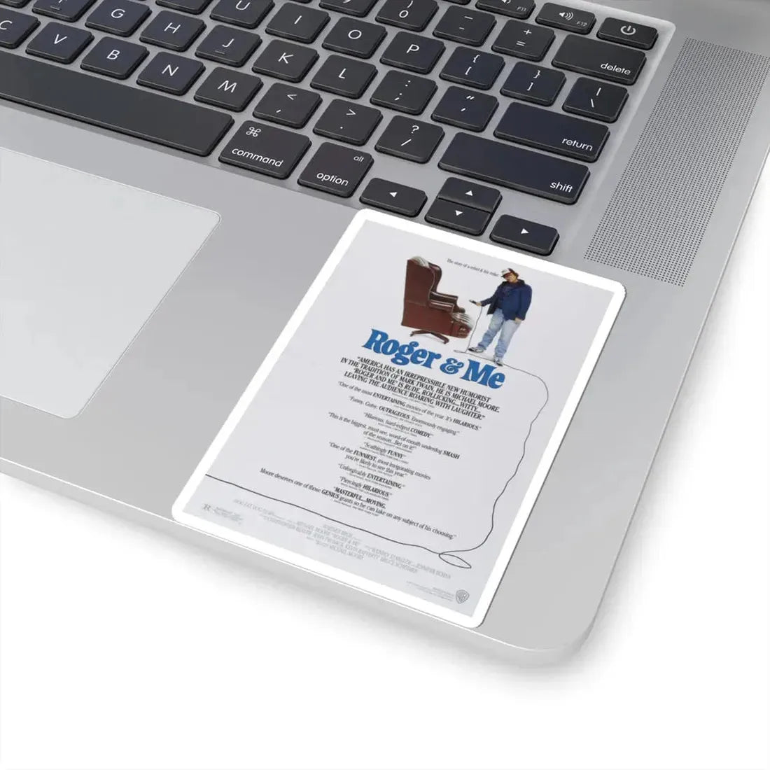 Roger & Me 1989 Movie Poster - STICKER Vinyl Kiss-Cut Decal - The Sticker Space