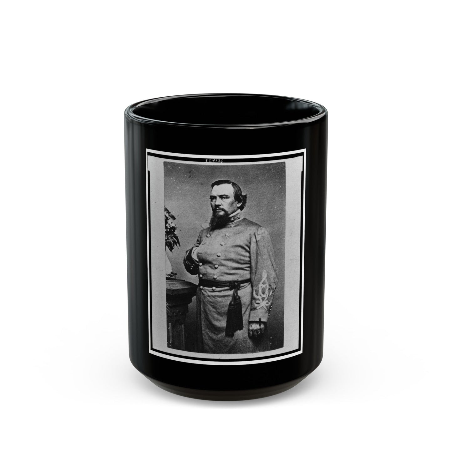 Roger Weightman Hanson, Three-Quarter Length Portrait, Standing, Facing Left (U.S. Civil War) Black Coffee Mug-15oz-The Sticker Space