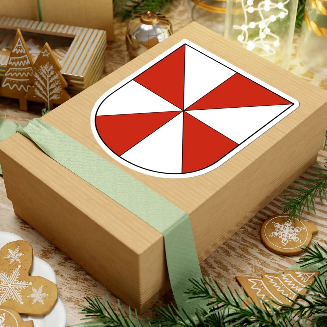 Roggwil TG-coat of arms (Switzerland) (Coat of Arms) STICKER Vinyl Kiss-Cut Decal - The Sticker Space