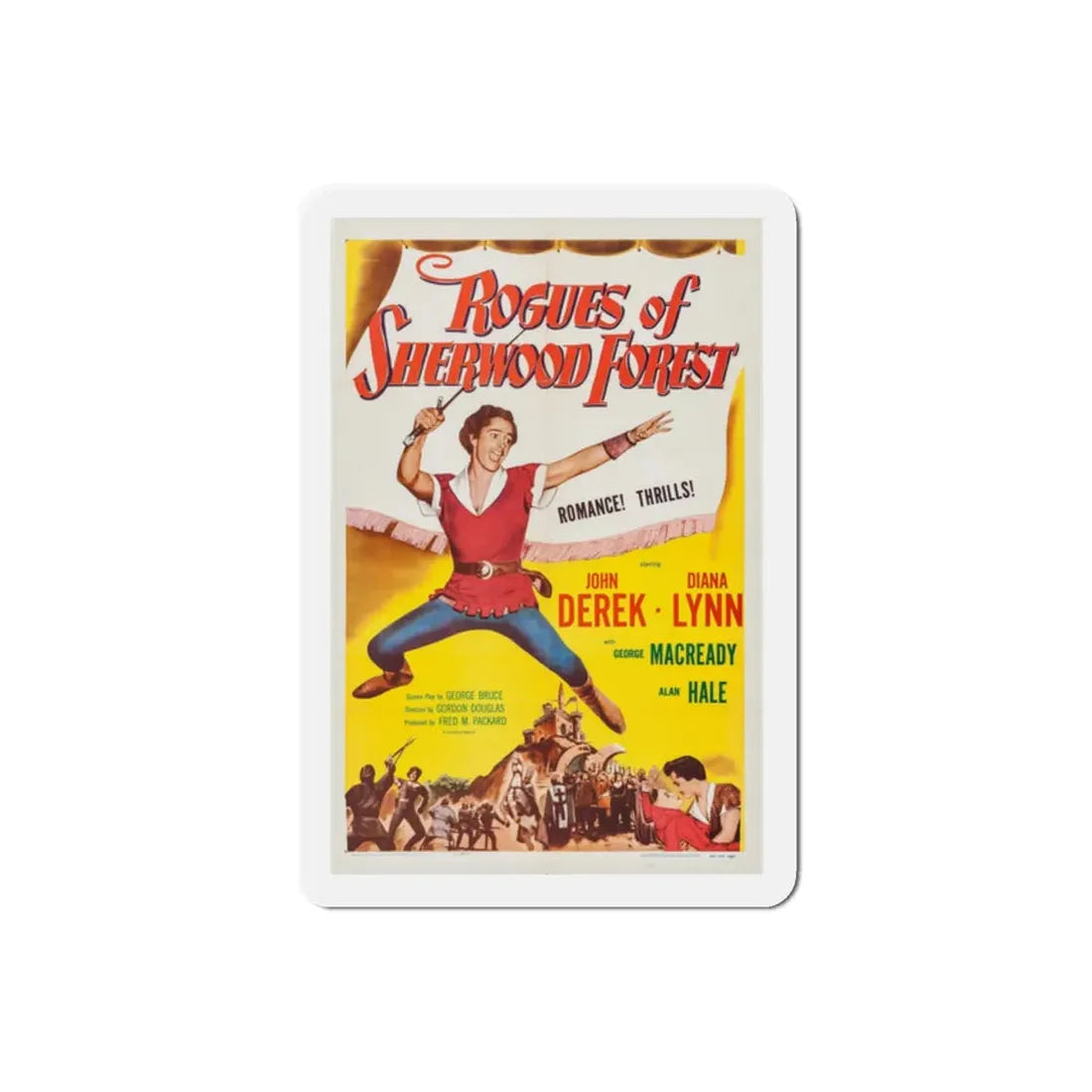 Rogues of Sherwood Forest 1950 Movie Poster Refrigerator Magnet - The Sticker Space