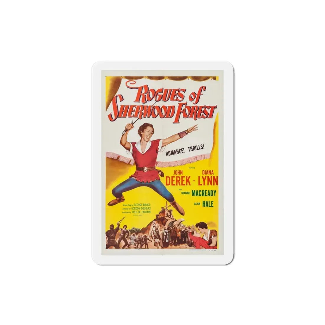 Rogues of Sherwood Forest 1950 Movie Poster Refrigerator Magnet - The Sticker Space