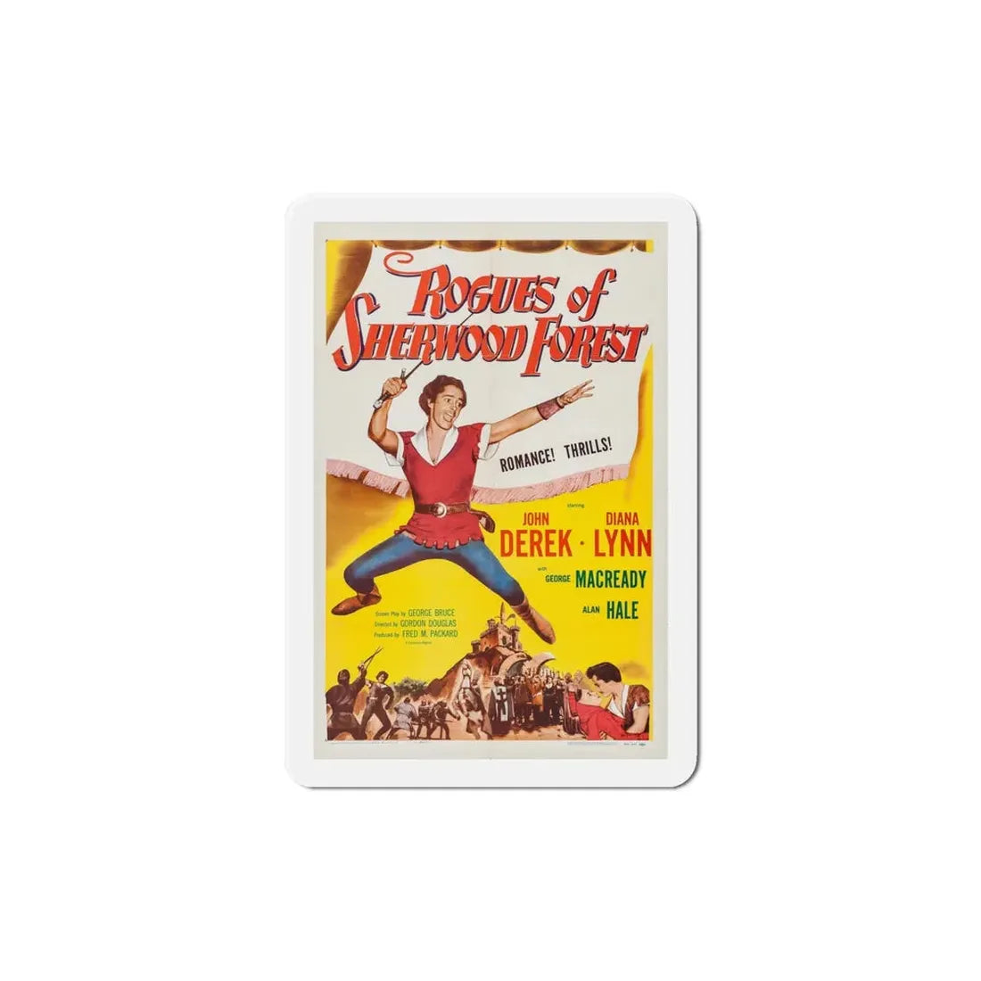 Rogues of Sherwood Forest 1950 Movie Poster Refrigerator Magnet - The Sticker Space