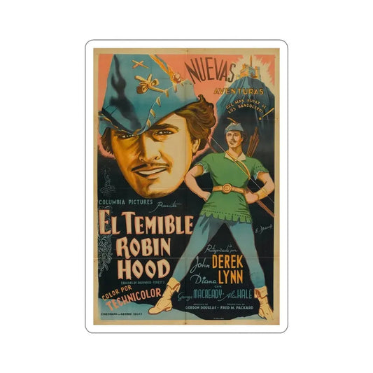 Rogues of Sherwood Forest 1950 v2 Movie Poster STICKER Vinyl Die-Cut Decal 6 Inch - The Sticker Space