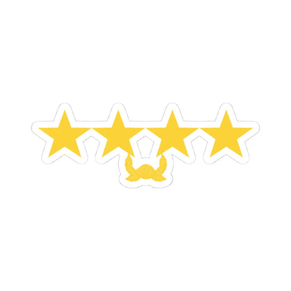 ROK army Daejang (Korea) (Military Rank) STICKER Vinyl Kiss-Cut Decal 4 Inch White - The Sticker Space