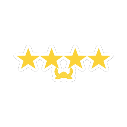 ROK army Daejang (Korea) (Military Rank) STICKER Vinyl Kiss-Cut Decal 6 Inch White - The Sticker Space